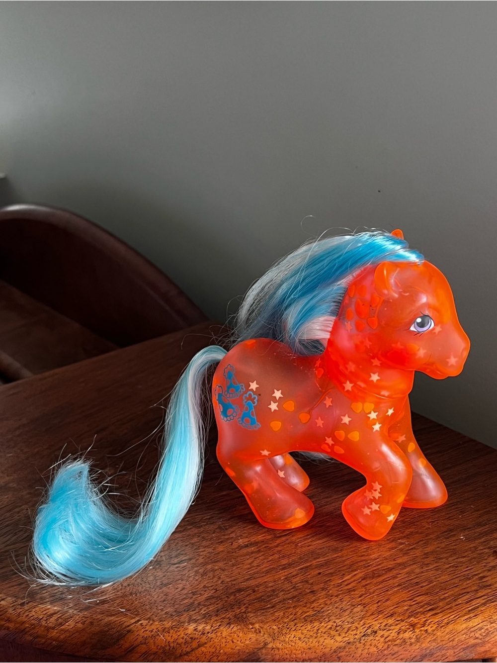 My Little Pony G1 Glow 'N Show Happy glow vintage orange 1980s